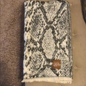 Snakeskin print scarf